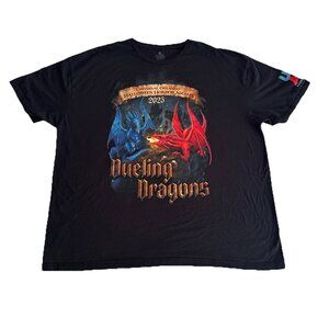 Universal Studios Halloween Horror Nights 2023 Dueling Dragons UOAP T Shirt 3XL